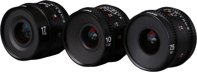 Laowa MFT Cine Prime 3-Lens Wide Bundle (7.5mm, 10mm, 17mm)