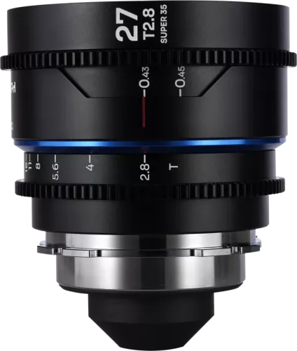 Laowa Nanomorph 27mm T2.8 1.5X S35 (Blue) - Arri PL/Canon EF