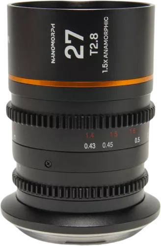 Laowa Nanomorph 27mm T2.8 1.5X S35 (Amber) - Canon RF