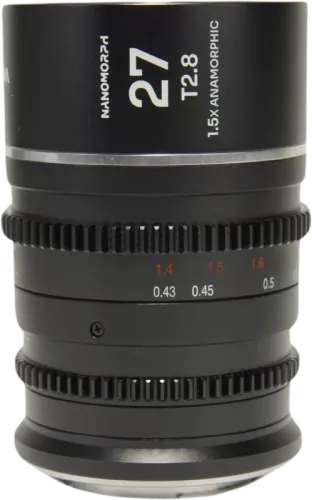 Laowa Nanomorph 27mm T2.8 1.5X S35 (Silver) - Canon RF