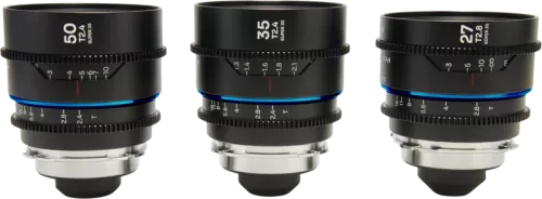 Laowa Nanomorph S35 Prime 3-Lens Bundle  (27mm, 35mm, 50mm) (Blue) - Arri PL/Canon EF