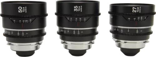 Laowa Nanomorph S35 Prime 3-Lens Bundle  (27mm, 35mm, 50mm) (Silver) - Arri PL/Canon EF