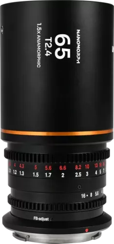 Laowa Nanomorph 65mm T2.4 1.5X S35 (Amber) - L Mount