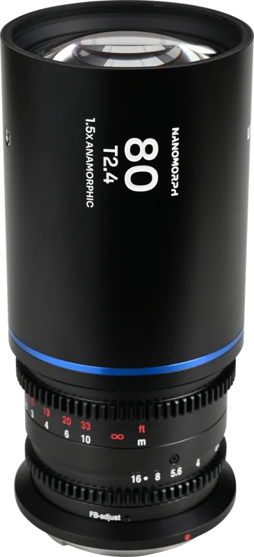 Laowa Nanomorph 80mm T2.4 1.5X S35 (Blue) - Sony E