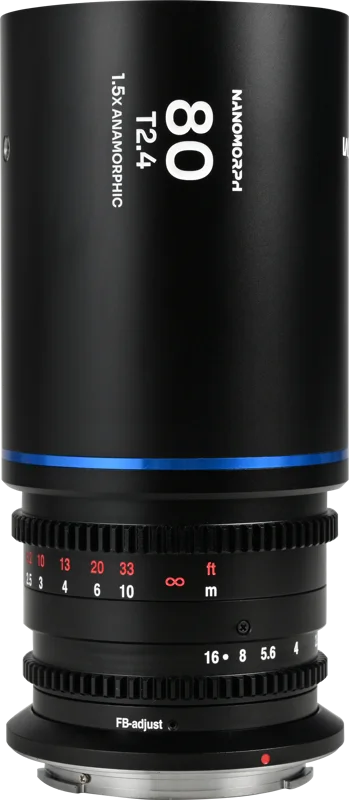 Laowa Nanomorph 80mm T2.4 1.5X S35 (Blue) - Sony E