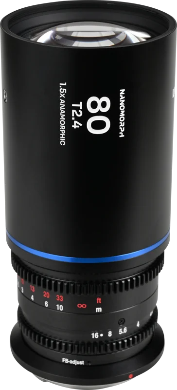 Laowa Nanomorph 80mm T2.4 1.5X S35 (Blue) - Canon RF