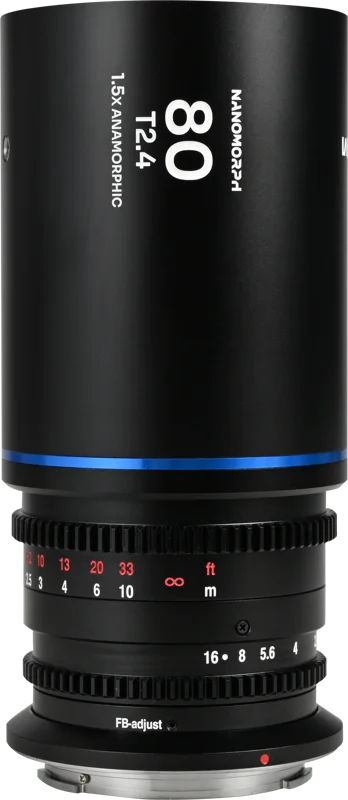Laowa Nanomorph 80mm T2.4 1.5X S35 (Blue) - L Mount