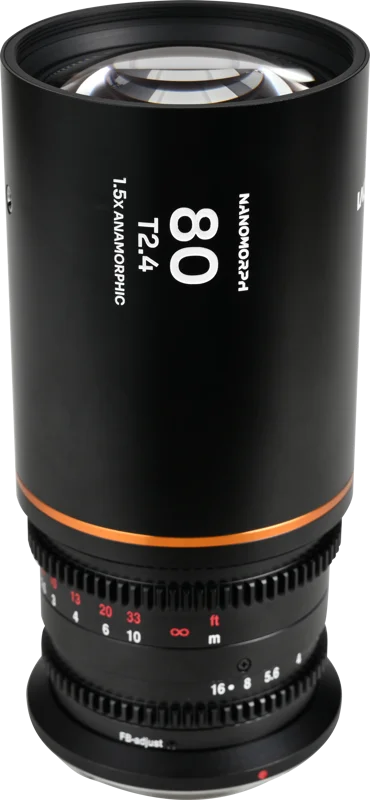 Laowa Nanomorph 80mm T2.4 1.5X S35 (Amber) - Sony E