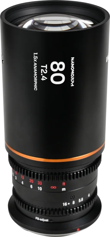 Laowa Nanomorph 80mm T2.4 1.5X S35 (Amber) - Canon RF