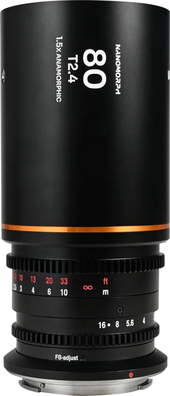 Laowa Nanomorph 80mm T2.4 1.5X S35 (Amber) - Nikon Z