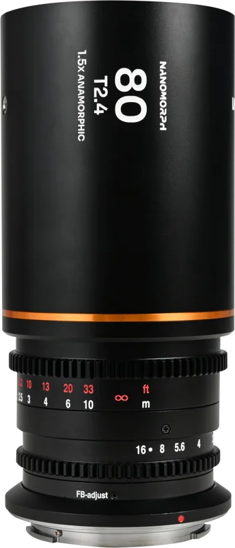 Laowa Nanomorph 80mm T2.4 1.5X S35 (Amber) - DL