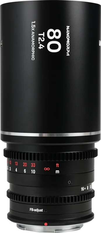 Laowa Nanomorph 80mm T2.4 1.5X S35 (Silver) - Canon RF