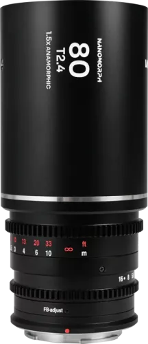 Laowa Nanomorph 80mm T2.4 1.5X S35 (Silver) - Canon RF