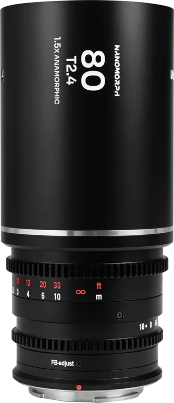 Laowa Nanomorph 80mm T2.4 1.5X S35 (Silver) - MFT