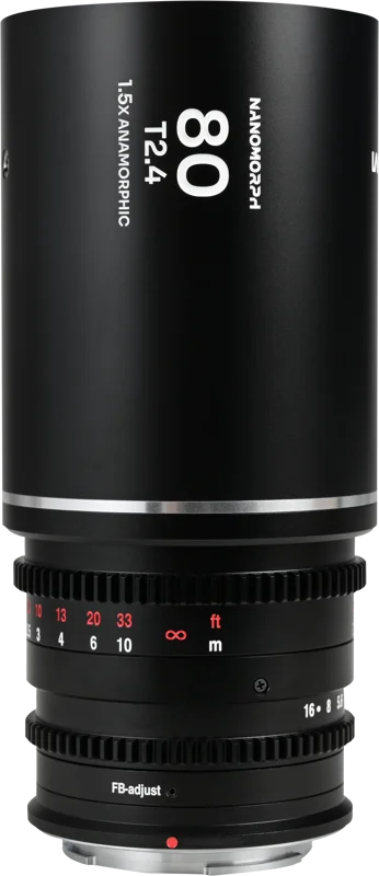 Laowa Nanomorph 80mm T2.4 1.5X S35 (Silver) - DL