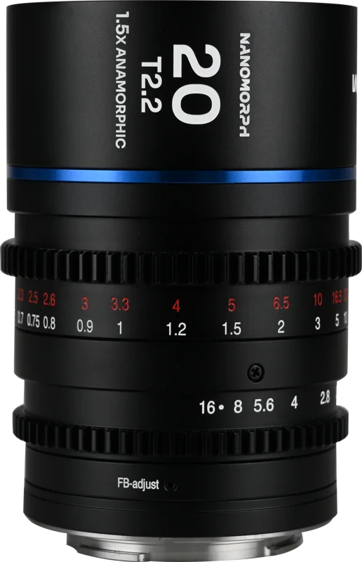 Laowa Nanomorph 20mm T2.2 1.5X MFT (Blue) - MFT