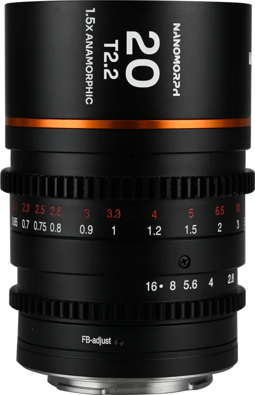 Laowa Nanomorph 20mm T2.2 1.5X MFT (Amber) - MFT