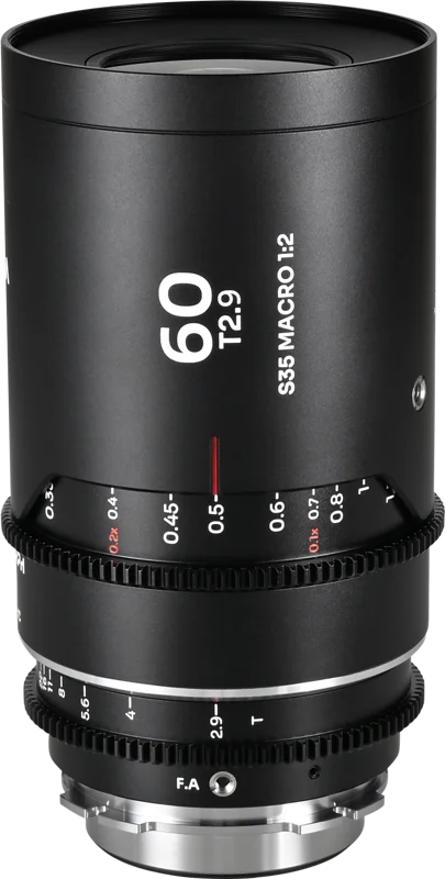 Laowa Nanomorph 60mm T2.9 1.5X S35 Macro 1:2 (Silver) - Arri PL/Canon EF