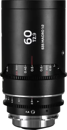 Laowa Nanomorph 60mm T2.9 1.5X S35 Macro 1:2 (Silver) - Arri PL/Canon EF
