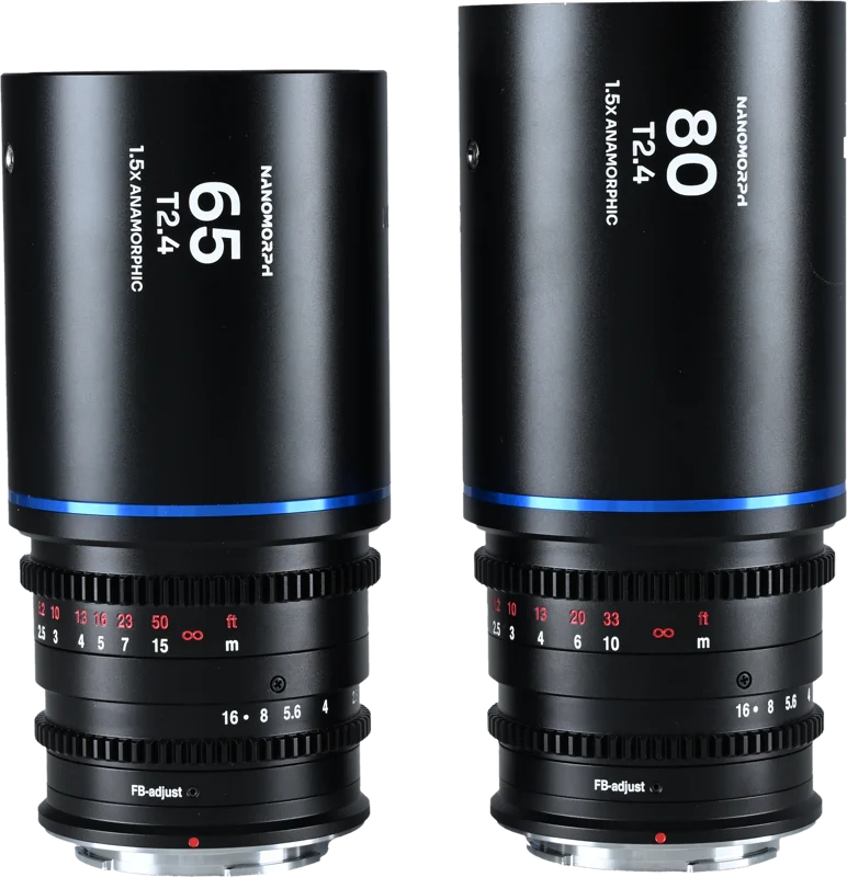 Laowa Nanomorph S35 Prime 2-Lens Bundle  (65mm,80mm) (Blue) - Sony E