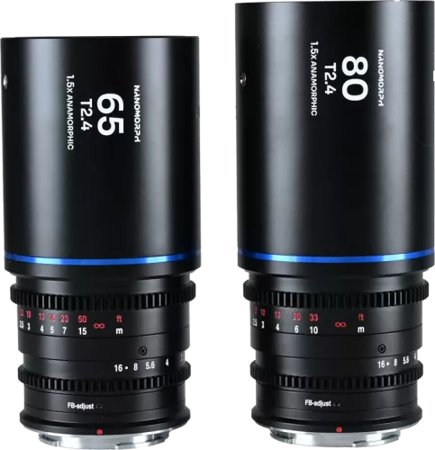 Laowa Nanomorph S35 Prime 2-Lens Bundle  (65mm,80mm) (Blue) - MFT