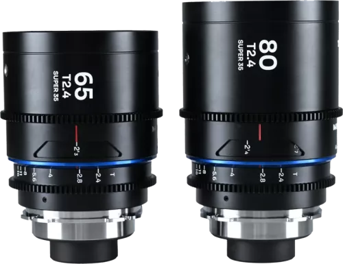 Laowa Nanomorph S35 Prime 2-Lens Bundle  (65mm,80mm) (Blue) - Arri PL/Canon EF