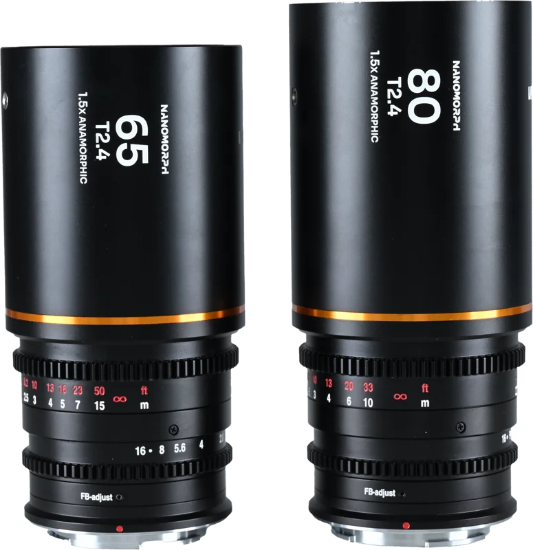 Laowa Nanomorph S35 Prime 2-Lens Bundle  (65mm,80mm) (Amber) - Sony E