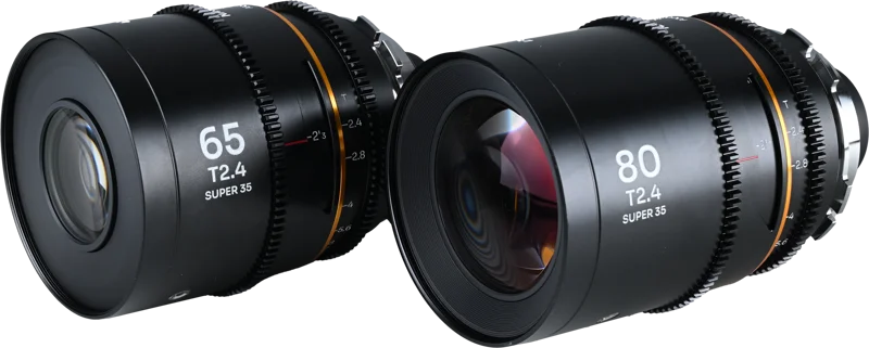 Laowa Nanomorph S35 Prime 2-Lens Bundle  (65mm,80mm) (Amber) - Arri PL/Canon EF