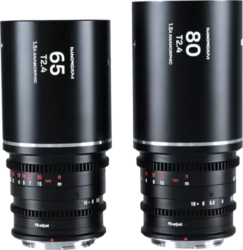 Laowa Nanomorph S35 Prime 2-Lens Bundle  (65mm,80mm) (Silver) - Sony E