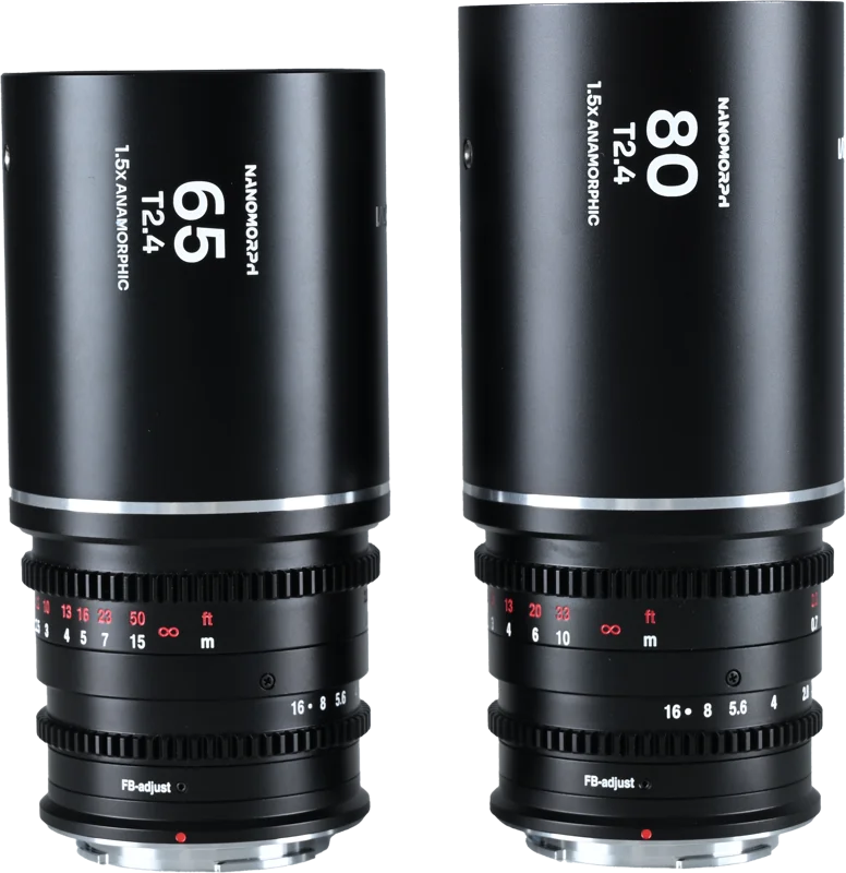 Laowa Nanomorph S35 Prime 2-Lens Bundle  (65mm,80mm) (Silver) - L Mount