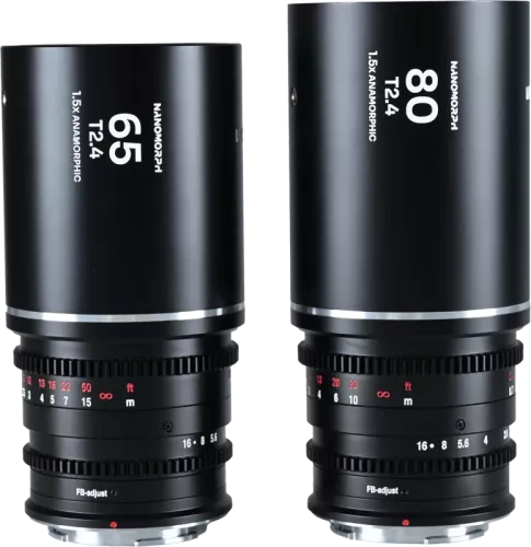 Laowa Nanomorph S35 Prime 2-Lens Bundle  (65mm,80mm) (Silver) - L Mount