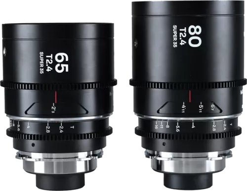 Laowa Nanomorph S35 Prime 2-Lens Bundle  (65mm,80mm) (Silver) - Arri PL/Canon EF