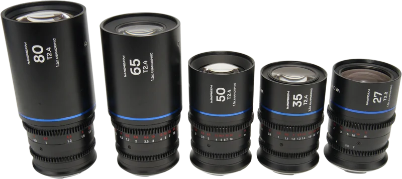 Laowa Nanomorph S35 Prime 5-Lens Bundle  (27+35+50+65+80mm) Blue - Canon RF