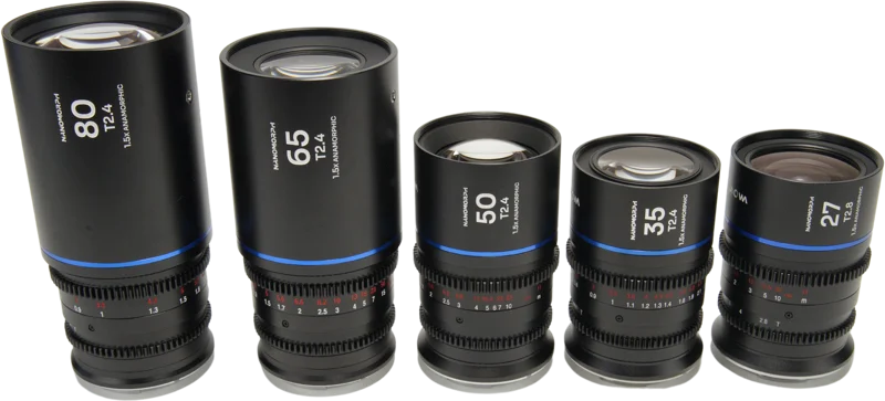 Laowa Nanomorph S35 Prime 5-Lens Bundle  (27+35+50+65+80mm) Blue - Nikon Z