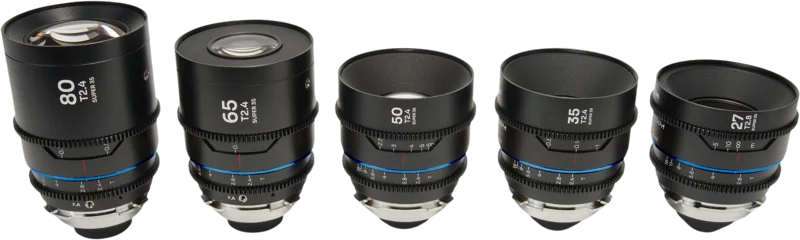 Laowa Nanomorph S35 Prime 5-Lens Bundle  (27+35+50+65+80mm) Blue - Arri PL/Canon EF