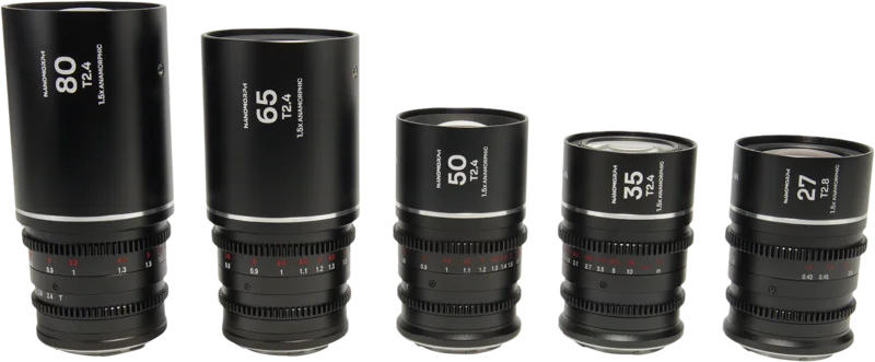 Laowa Nanomorph S35 Prime 5-Lens Bundle  (27+35+50+65+80mm) Silver - Canon RF