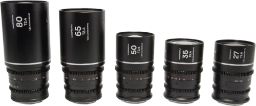 Laowa Nanomorph S35 Prime 5-Lens Bundle  (27+35+50+65+80mm) Silver - Canon RF