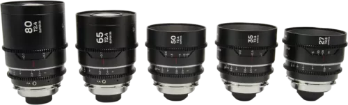 Laowa Nanomorph S35 Prime 5-Lens Bundle  (27+35+50+65+80mm) Silver - Arri PL/Canon EF