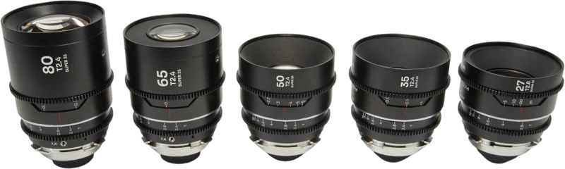 Laowa Nanomorph S35 Prime 5-Lens Bundle  (27+35+50+65+80mm) Silver - Arri PL/Canon EF