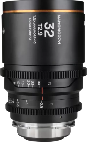 Laowa Nanomorph LF 32mm T2.9 1.5X (Amber) - Arri PL/Canon EF