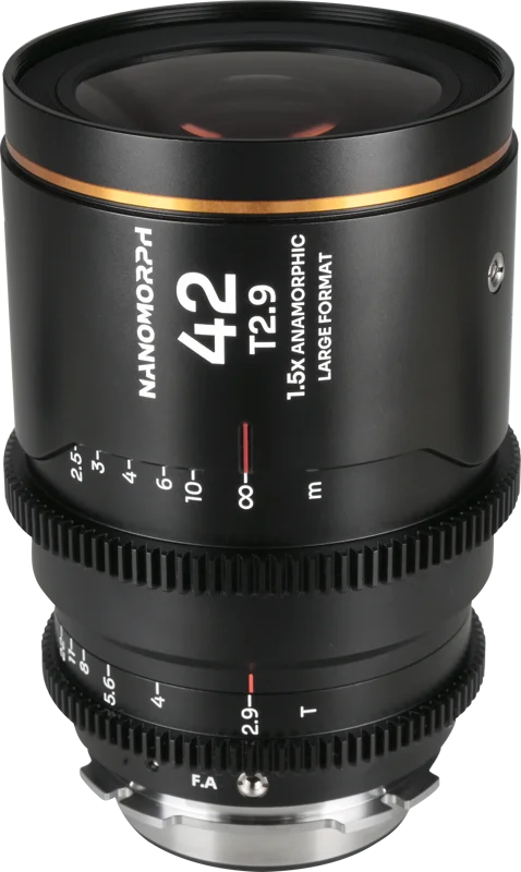 Laowa Nanomorph LF 42mm T2.9 1.5X (Amber) - Arri PL/Canon EF