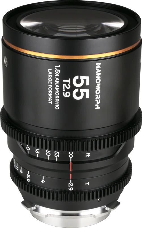 Laowa Nanomorph LF 55mm T2.9 1.5X (Amber) - Arri PL/Canon EF
