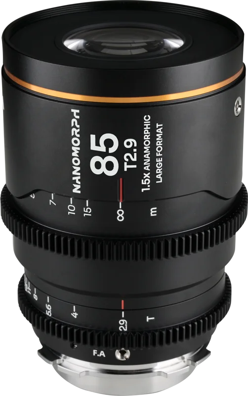 Laowa Nanomorph LF 85mm T2.9 1.5X (Amber) - Arri PL/Canon EF