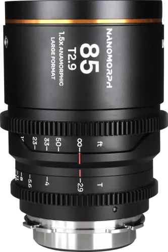 Laowa Nanomorph LF 85mm T2.9 1.5X (Amber) - Arri PL/Canon EF