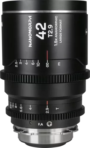 Laowa Nanomorph LF 42mm T2.9 1.5X (Silver) - Arri PL/Canon EF