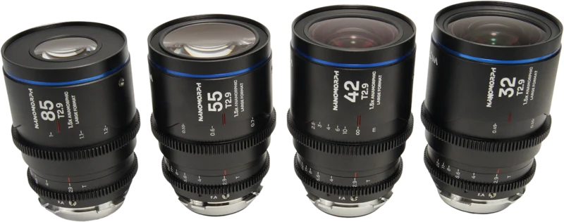 Laowa Nanomorph LF Prime 4-Lens Bundle  (32+42+55+85mm) Blue - Arri PL/ Canon EF