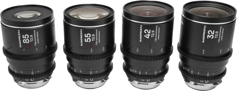 Laowa Nanomorph LF Prime 4-Lens Bundle  (32+42+55+85mm) Silver - Arri PL/ Canon EF