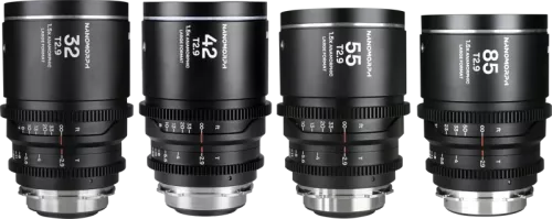 Laowa Nanomorph LF Prime 4-Lens Bundle  (32+42+55+85mm) Silver - Arri PL/ Canon EF