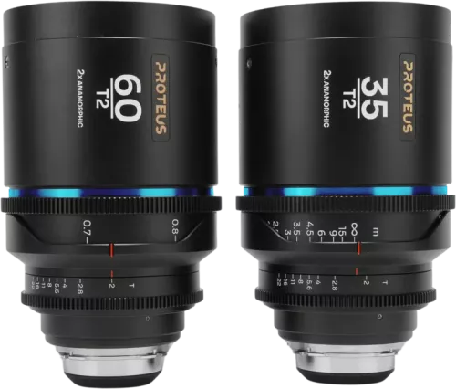 Laowa Proteus 2X Anamorphic 2-Lens Bundle Set A (35mm, 60mm) - Blue - Arri PL/Canon EF