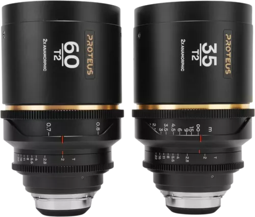 Laowa Proteus 2X Anamorphic 2-Lens Bundle Set A (35mm, 60mm) - Amber - Arri PL/Canon EF